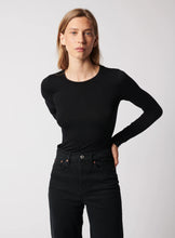 Load image into Gallery viewer, Majestic Filatures Soft Touch Long Sleeve Crewneck T-Shirt | Noir Black