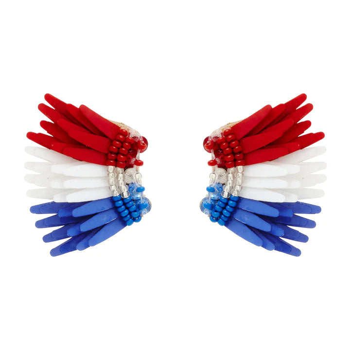 Mignonne Gavigan Micro Madeline Earring | Red White & Blue