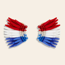 Load image into Gallery viewer, Mignonne Gavigan Micro Madeline Earring | Red White &amp; Blue