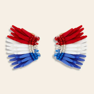 Mignonne Gavigan Micro Madeline Earring | Red White & Blue