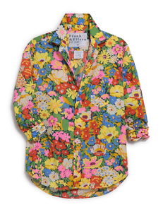 Frank & Eileen | Eileen Relaxed Button-Up Shirt Made With Liberty Fabric Black Multicolor Floralk