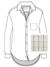Load image into Gallery viewer, FINAL SALE Frank &amp; Eileen | Eileen Relaxed Button Down Cream Camel Check Flannel Italian Touch Cashmere