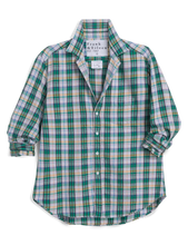 Load image into Gallery viewer, Frank &amp; Eileen | Eileen Relaxed Button Up Shirt | Green and Pink with Blue Plaid Flannel