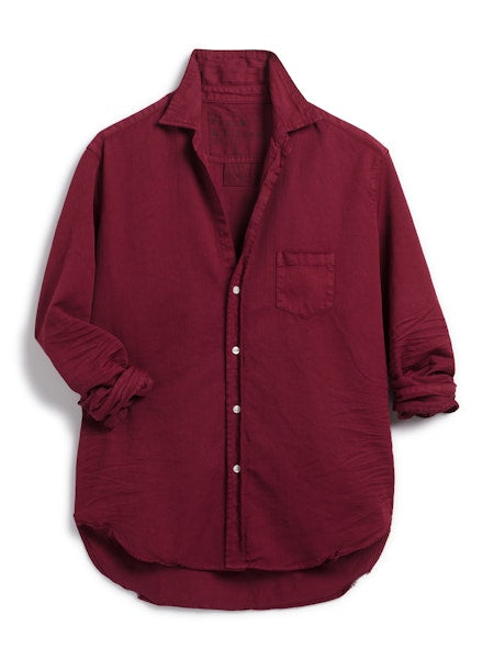Frank & Eileen | Eileen Relaxed Button-Up Shirt Denim Garnet