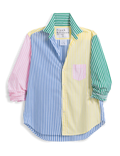 Load image into Gallery viewer, Frank &amp; Eileen | Eileen Relaxed Button-Up Shirt | Colorblock Stripe