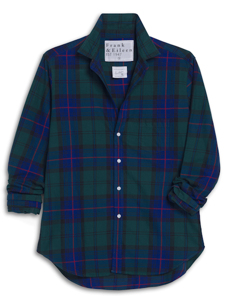Frank & Eileen | Eileen Relaxed Button Up Blue Green Red Plaid Flannel