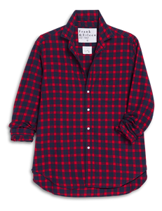 Frank & Eileen | Eileen Relaxed Button-Up Shirt Red and Blue Plaid