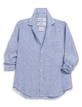 Load image into Gallery viewer, Frank &amp; Eileen | Eileen Relaxed Button-Up | Thin Blue Stripe | Italian Classic Linen