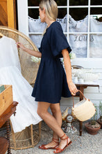 Load image into Gallery viewer, Emerson Fry Bastille Short Dress | Midnight Linen