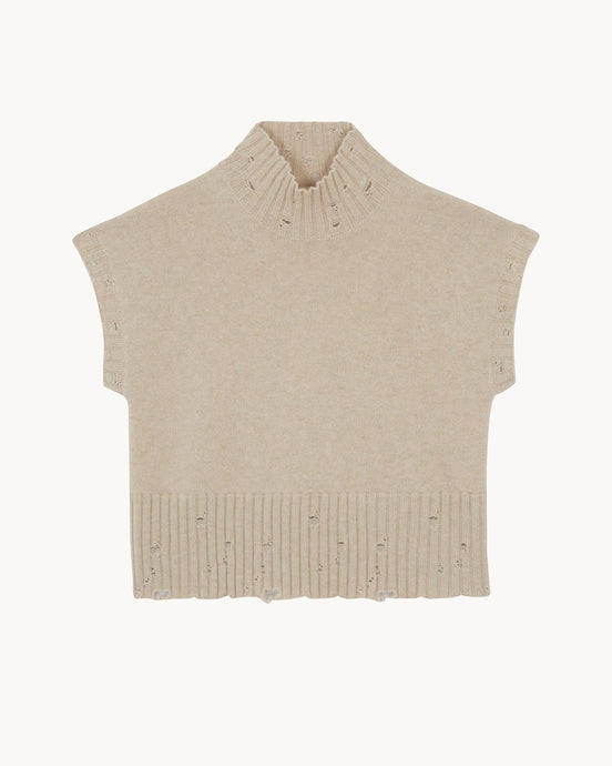 Kujten Paris Lala Chimney Neck Cashmere Sweater | Organic