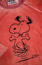 Load image into Gallery viewer, FREECITY FREE CITY BASIC GOODNESS SCHULZ SUPERVINTAGE YUMM raglan | SNOOPY burnpowder