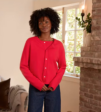 Load image into Gallery viewer, Frank &amp; Eileen Jackie Sweatshirt Cardigan | Holly Red