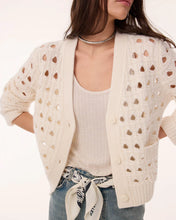 Load image into Gallery viewer, Kujten Cashmere Cardigan Leocadia | White