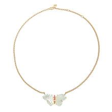 Load image into Gallery viewer, Jane Win FREEDOM Mother Of Pearl Butterfly Necklace