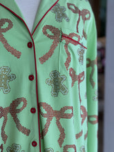 Load image into Gallery viewer, Queen Of Sparkles Christmas Pajamas | Gingerbread &amp; Bows