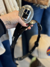 Load image into Gallery viewer, Handmade Italia Concho Belt | Black
