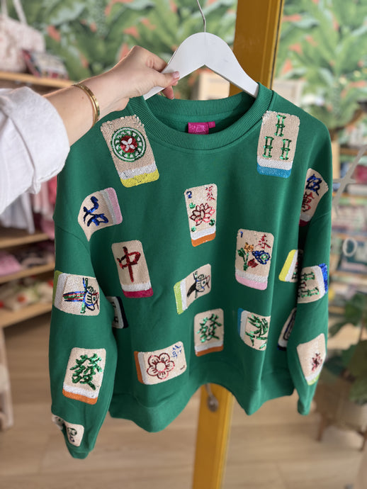 Queen Of Sparkles Mahjong Sweatshirt
