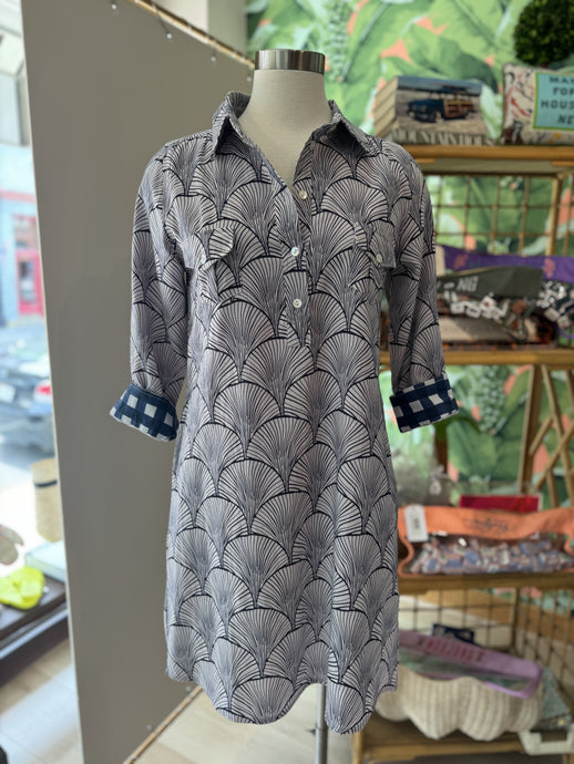 La Plage Jackie Shirt Dress | Navy