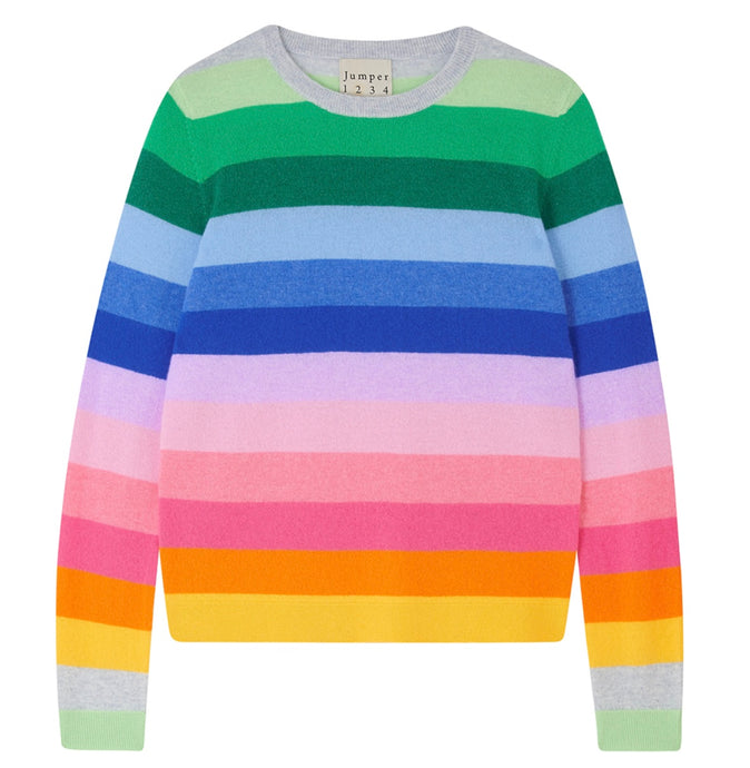 Jumper 1234 Multi Stripe Crewneck Sweater