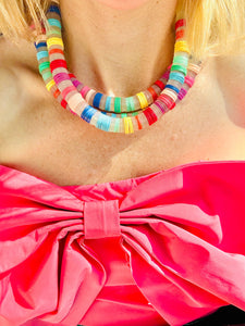 Gather Goods Rainbow Vinyl Necklace