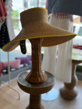 Load image into Gallery viewer, Flora Bella Raffia Abigail Visor | Lemon