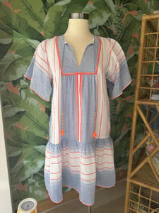 La Plage Atlantic Dress | Chambray Neon