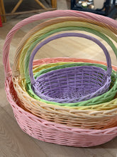 Load image into Gallery viewer, Shabby Chic Wicker Easter Baskets