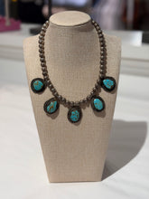 Load image into Gallery viewer, Vintage Turquoise Choker Necklace | Matrix