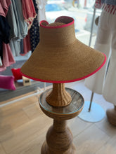 Load image into Gallery viewer, Flora Bella Raffia Abigail Visor | Pink