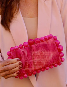 Bubble Clutch With Strap | Multiple Colors