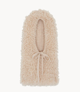 Kujten Paris Sybel Yeti Cashmere Hood | Beige Organic