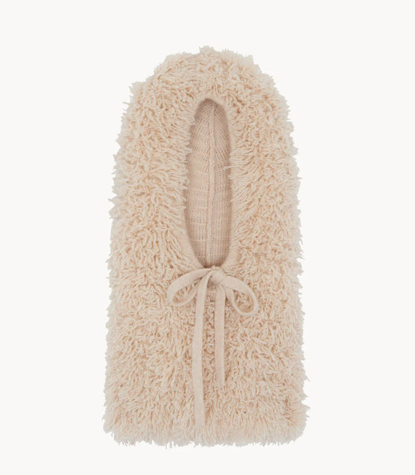 Kujten Paris Sybel Yeti Cashmere Hood | Beige Organic