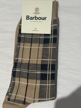 Load image into Gallery viewer, Barbour Men's Tartan Blythe Sock | Navy Plaid or Beige Plaid
