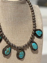Load image into Gallery viewer, Vintage Turquoise Choker Necklace | Matrix