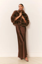 Load image into Gallery viewer, LOVESHACKFANCY Gelman Faux Fur Jacket | Dark Sable