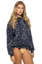 Load image into Gallery viewer, Aviator Nation BANDANA RELAXED PULLOVER HOODIE | CHARCOAL