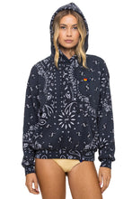Load image into Gallery viewer, Aviator Nation BANDANA RELAXED PULLOVER HOODIE | CHARCOAL