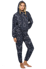 Load image into Gallery viewer, Aviator Nation BANDANA RELAXED PULLOVER HOODIE | CHARCOAL