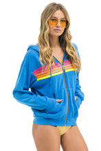 Load image into Gallery viewer, Aviator Nation 5 Stripe Relaxed Hoodie | Cobalt Blue Neon