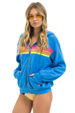 Load image into Gallery viewer, Aviator Nation 5 Stripe Relaxed Hoodie | Cobalt Blue Neon