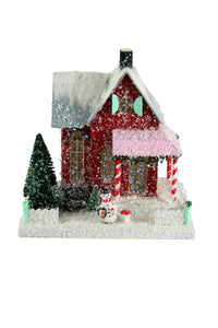 Candy Cane Condo Christmas Village House