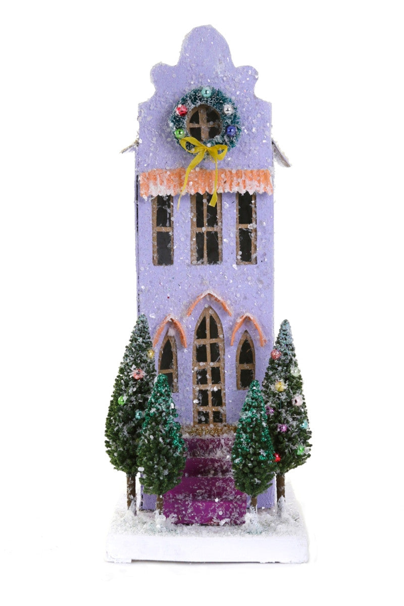 Violet Christmas Village Townhouse