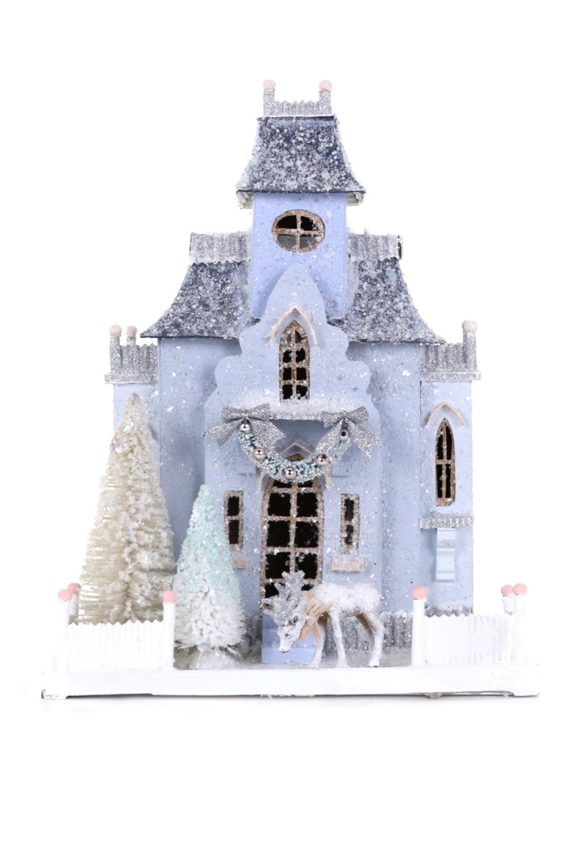 French Chateau Christmas Holiday Village House