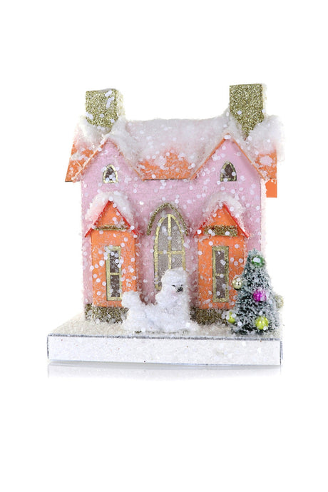 Petite Poodle Chateau Christmas Village House