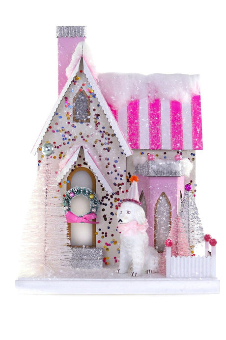 Poodle Palace Christmas Village House