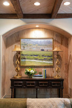 Load image into Gallery viewer, Pair Of Topiary Rattan Lamps With Shades