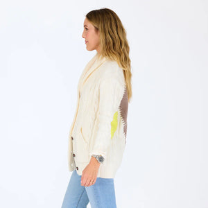 Kerri Rosenthal Shawl Collar Helen Imperfect Heart Cardigan