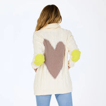 Load image into Gallery viewer, Kerri Rosenthal Shawl Collar Helen Imperfect Heart Cardigan