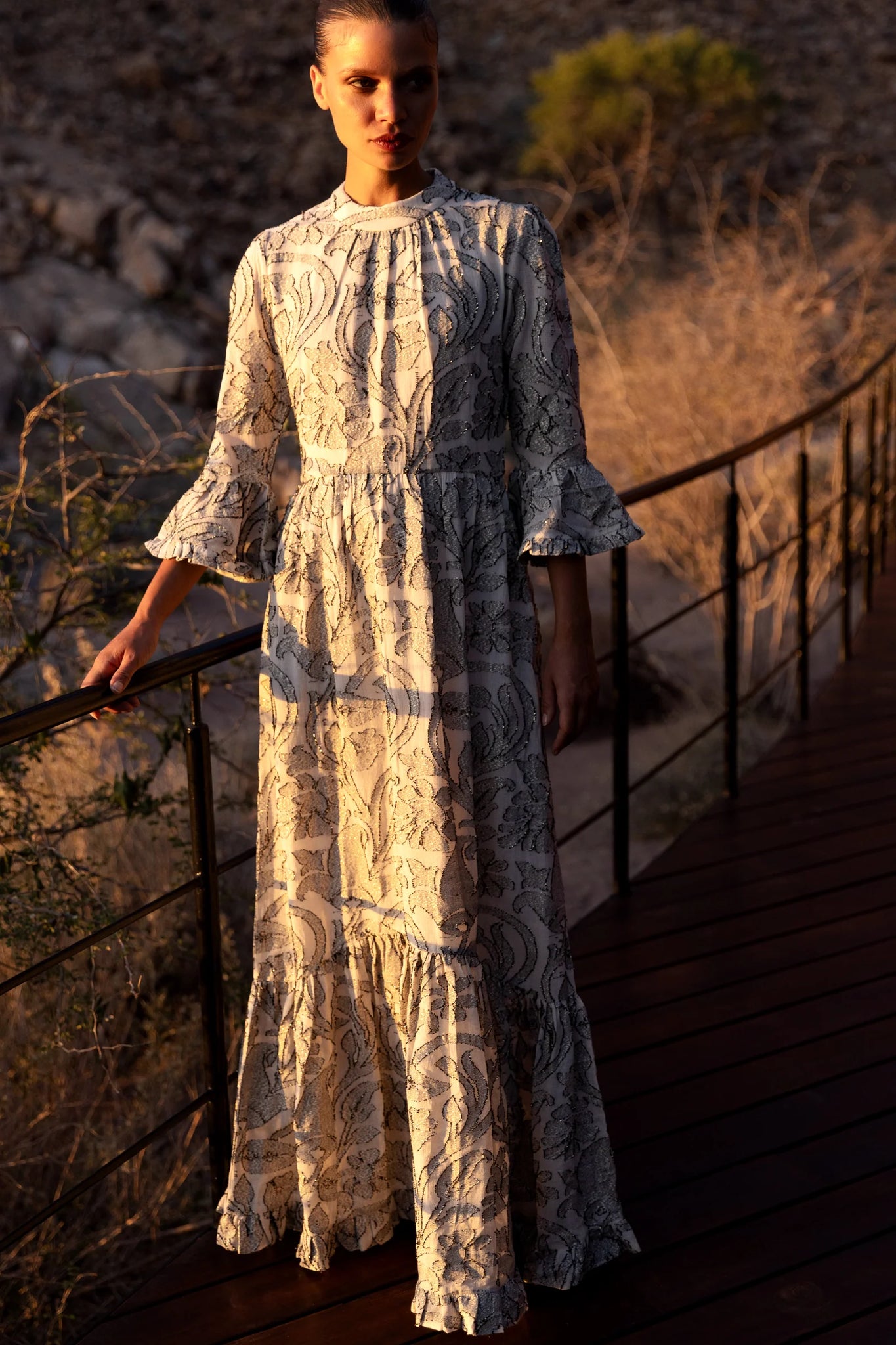FINAL SALE Oliphant High Neck Bell Maxi FINAL SALE Oliphant High Neck Bell Maxi