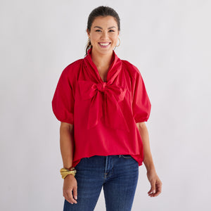 Caryn Lawn Ryan Bow Top | Multiple Color